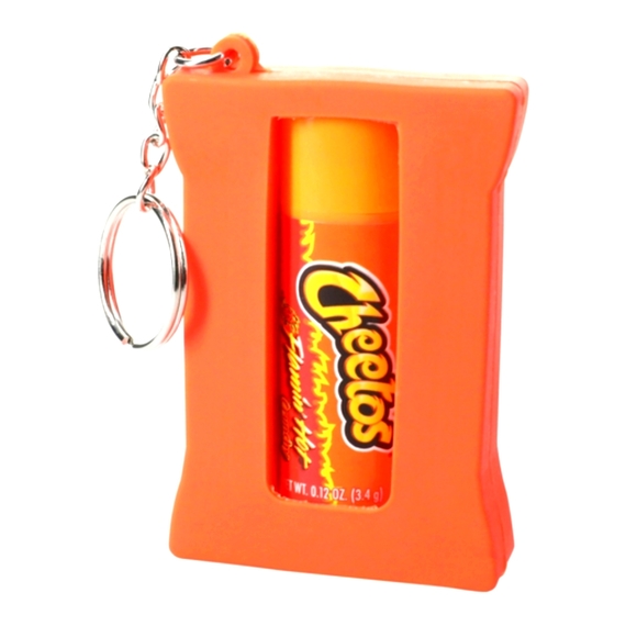 Flaming Hot Cheeto lip balm and keychain Set - Picture 3 of 4